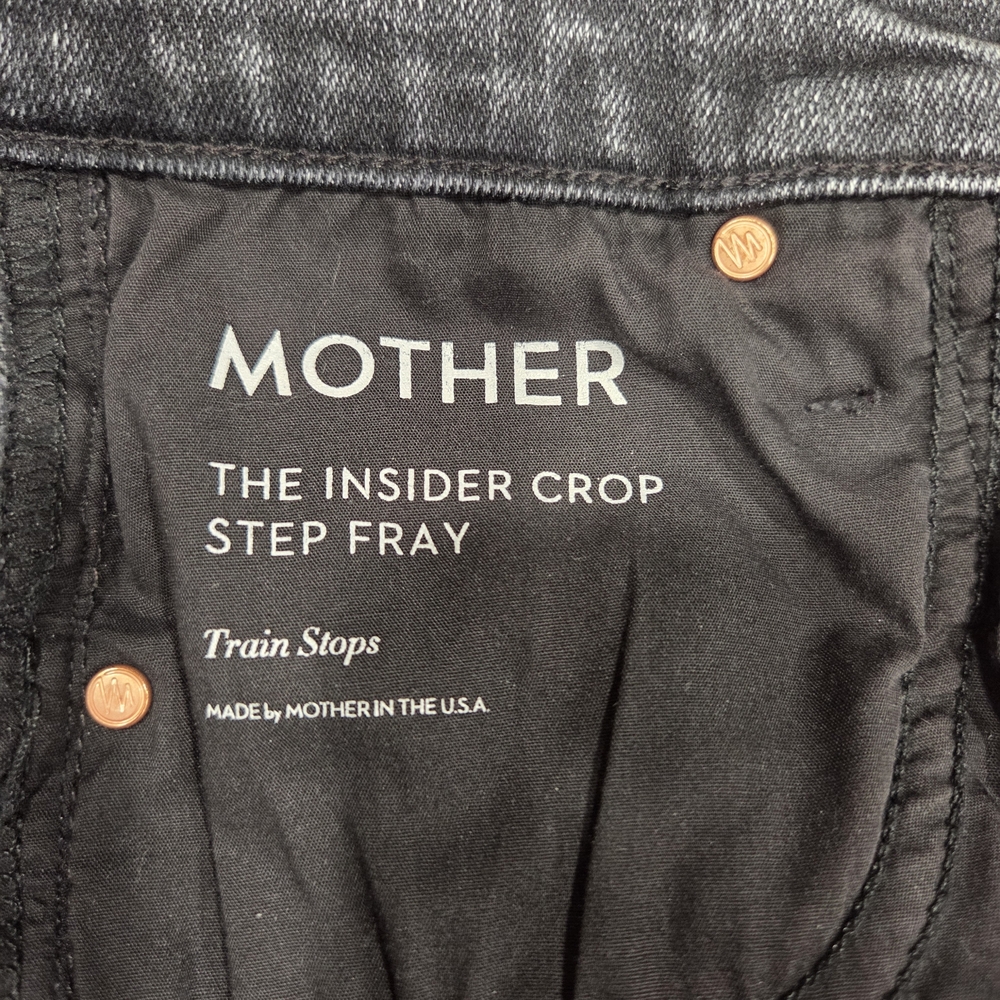 NWOT Mother The Insider Crop Step Fray In Train Stops - Picture 8 of 11